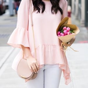 Nordstrom Ruffled Handkerchief Hem Top by Gibson